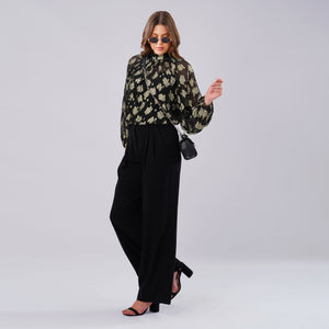 Noir Gold Luxe Top
