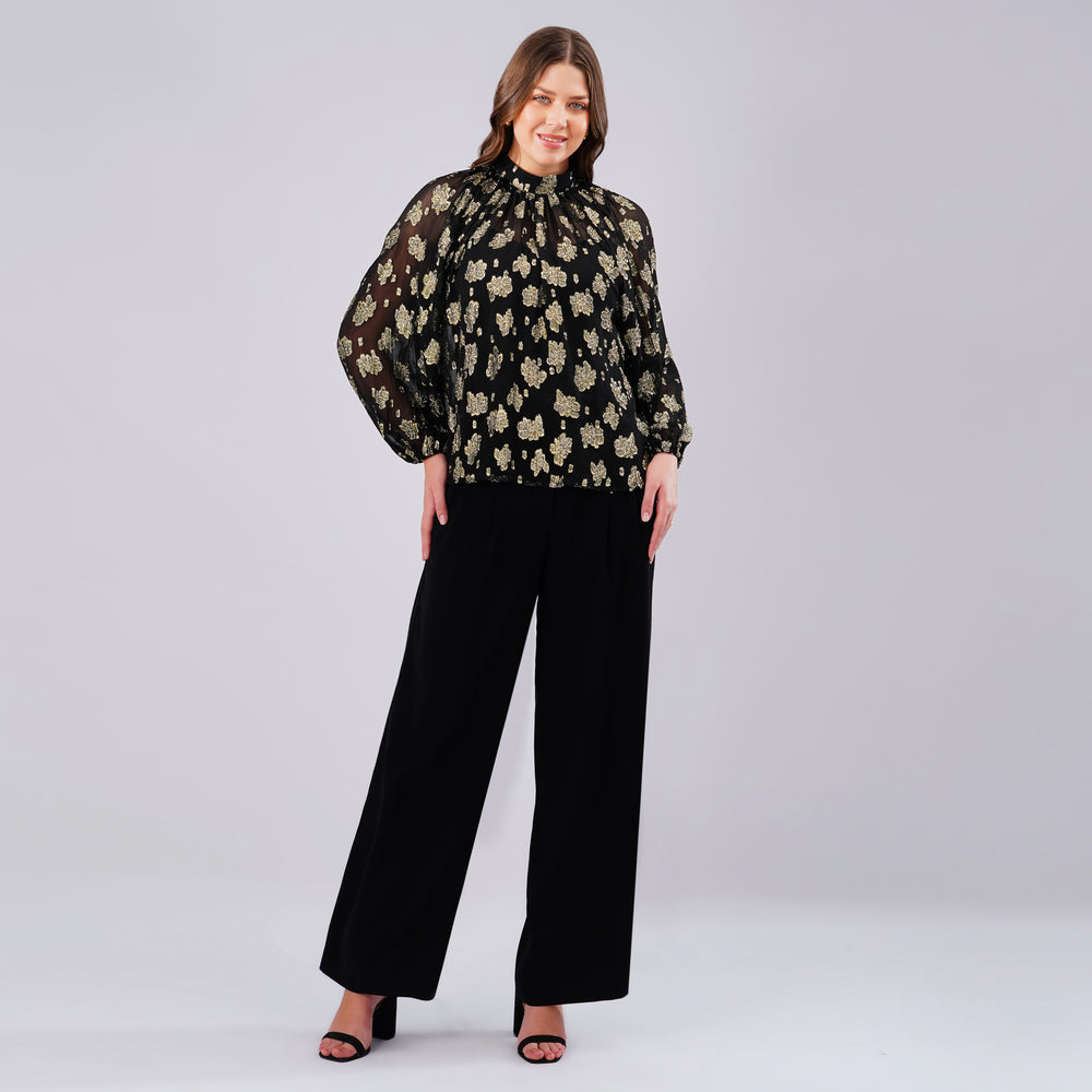 Noir Gold Luxe Top