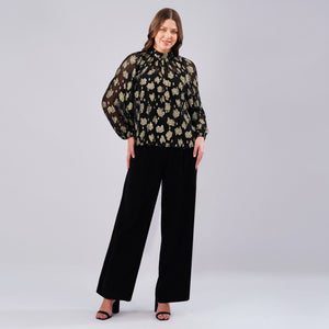 Noir Gold Luxe Top