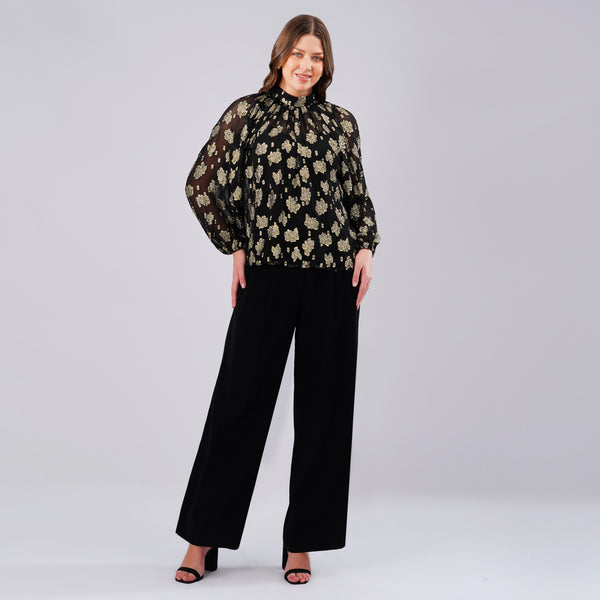 Noir Gold Luxe Top