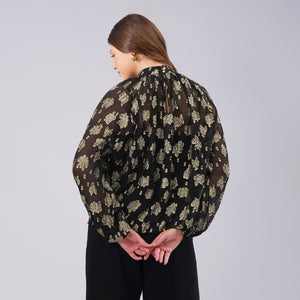 Noir Gold Luxe Top