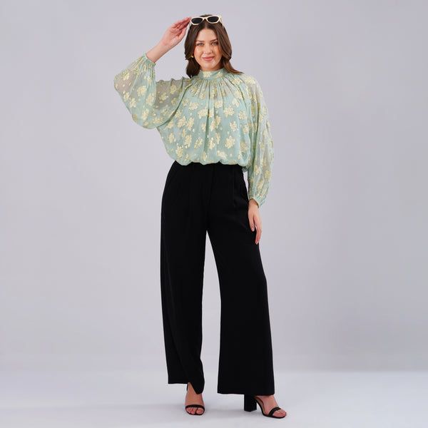 Mint Gold Aura Top