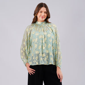 Mint Gold Aura Top