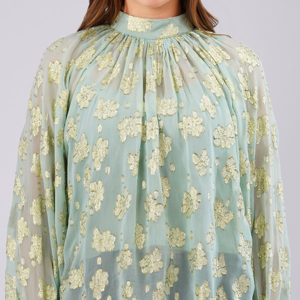 Mint Gold Aura Top