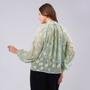 Mint Gold Aura Top