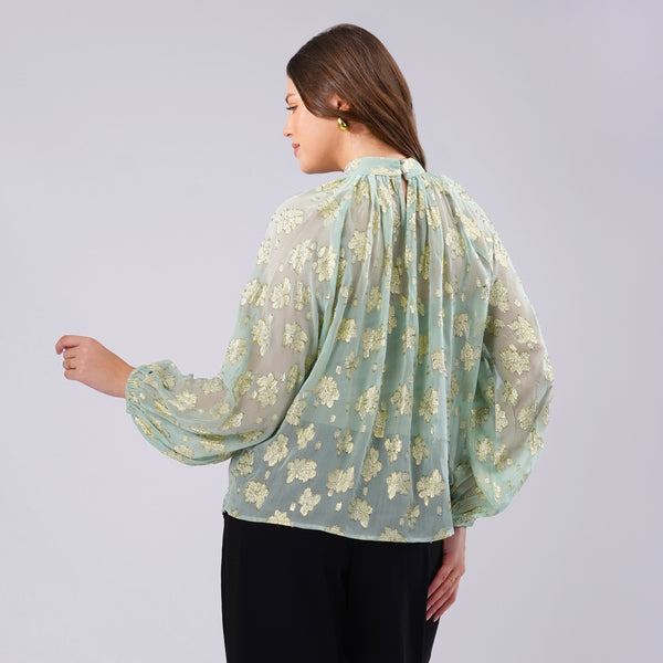 Mint Gold Aura Top