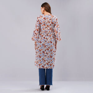 Rust Flora Everyday Kurti