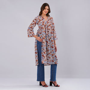 Rust Flora Everyday Kurti