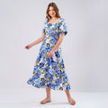 Sapphire Bloom Dress