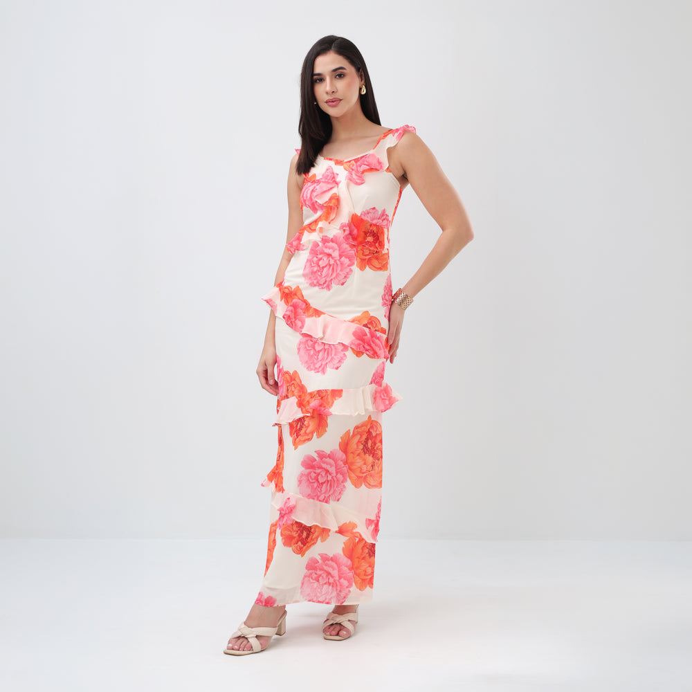 Petallia Ruffle Dress