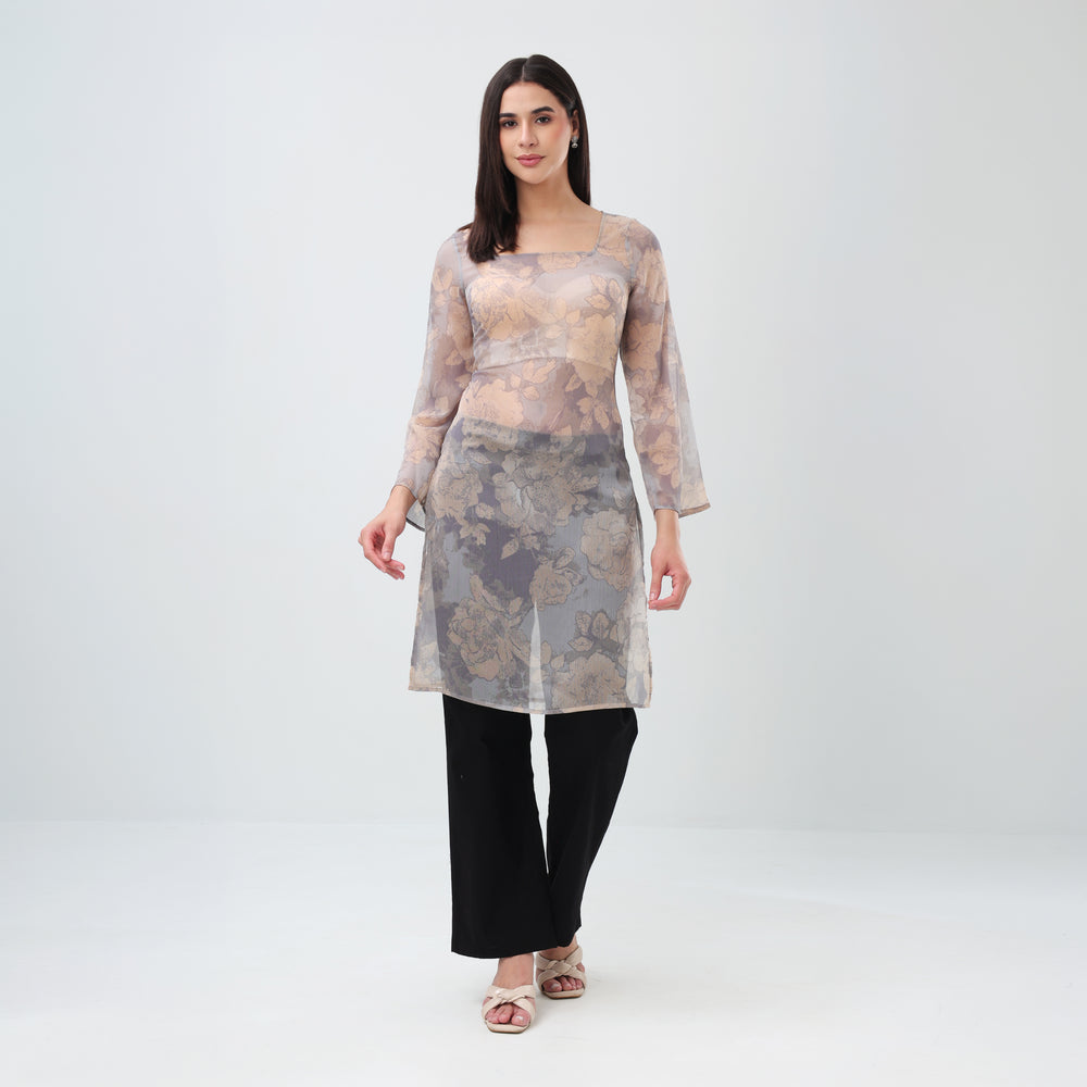 Cloudy Bloom Kurti