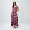 Midnight Petals Maxi Dress