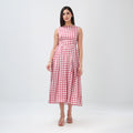 Gingham Bloom Dress