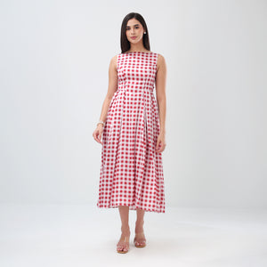 Gingham Bloom Dress
