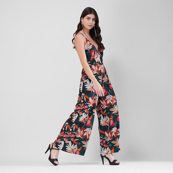 Tropical Nights Plunge Jumpsuit