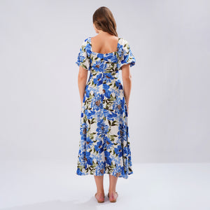 Sapphire Bloom Dress