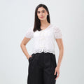 Eyelet Charm Top