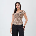 Leopard Lace Top