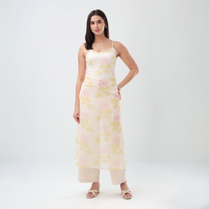 Daisy Veil Floral Kurti