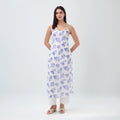 Sapphire Bloom Floral Kurti