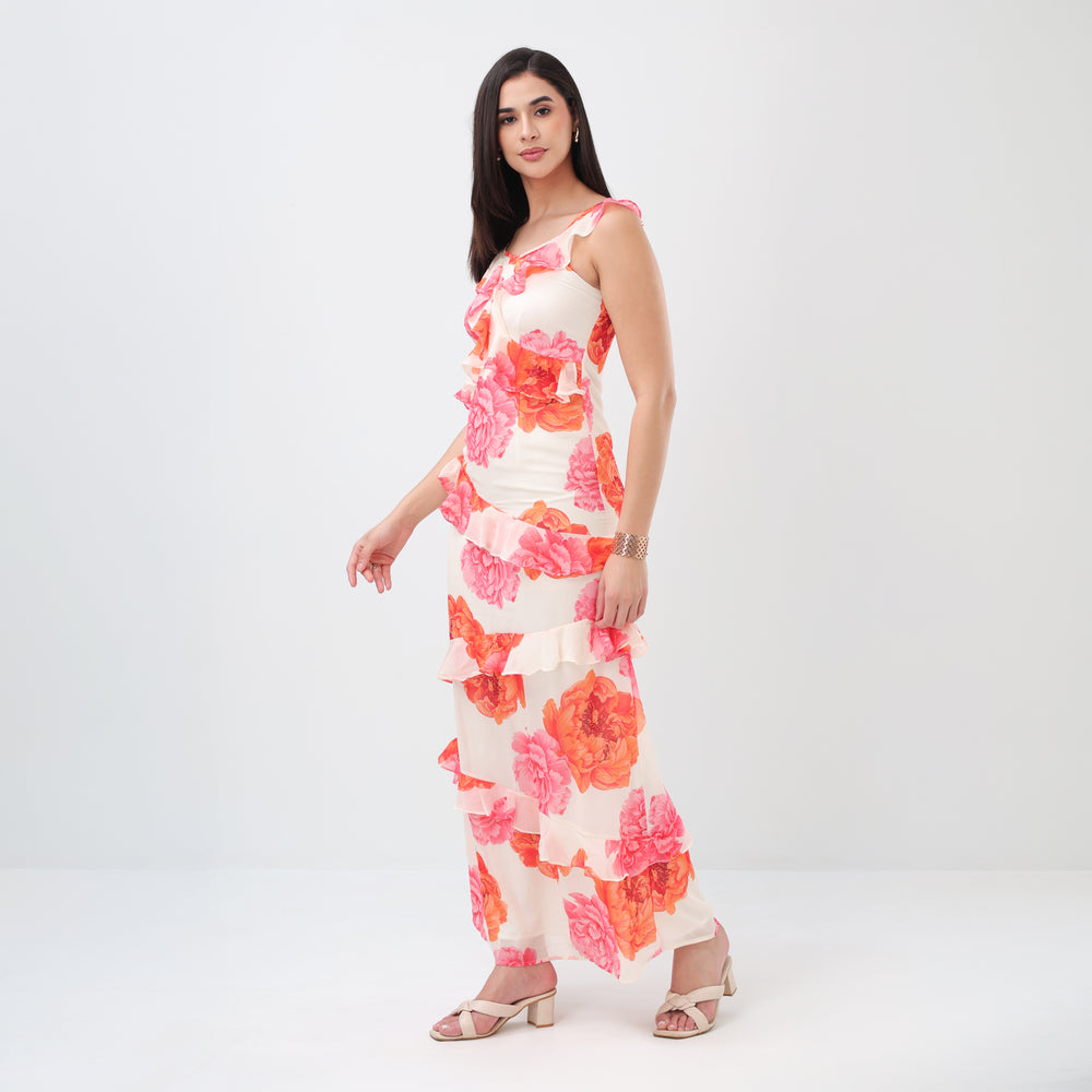 Petallia Ruffle Dress