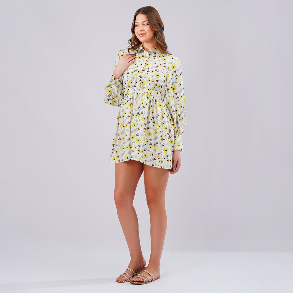 Sunny Bloom Mini Dress
