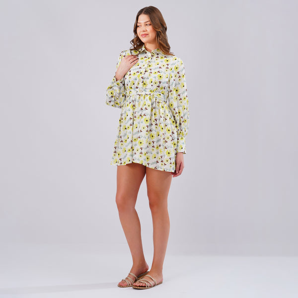 Sunny Bloom Mini Dress