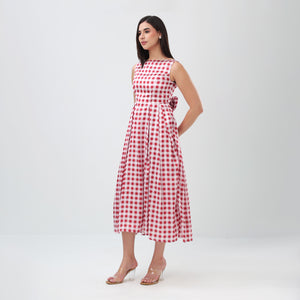 Gingham Bloom Dress