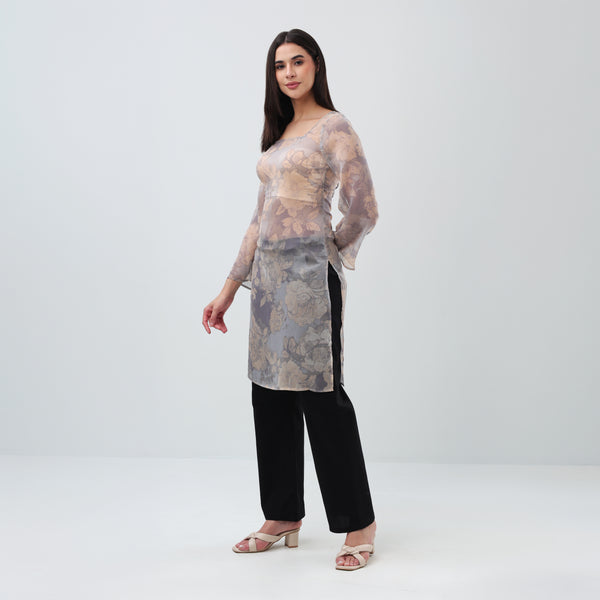 Cloudy Bloom Kurti