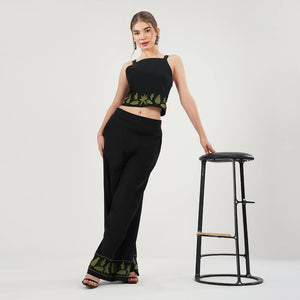 Botanic Charm Co-ord Set (Black)