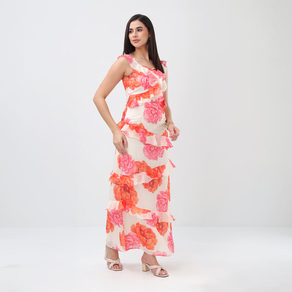 Petallia Ruffle Dress