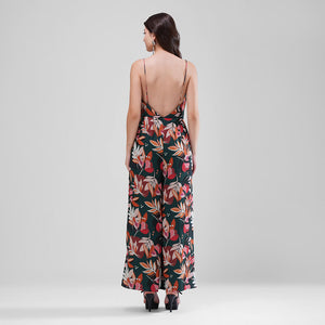 Tropical Nights Plunge Jumpsuit