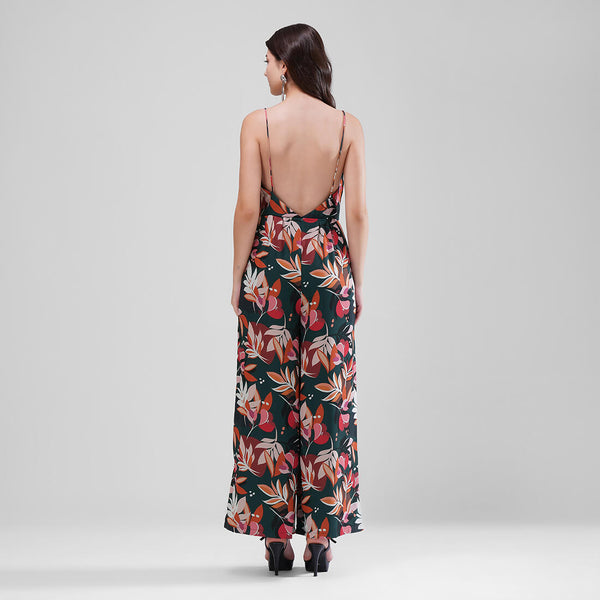 Tropical Nights Plunge Jumpsuit