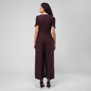 Plum Power Jumpsuit (Wine)