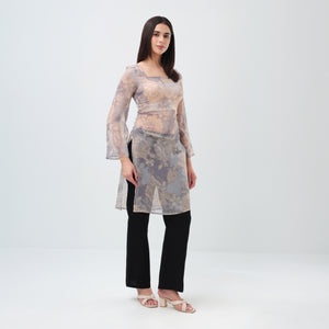 Cloudy Bloom Kurti