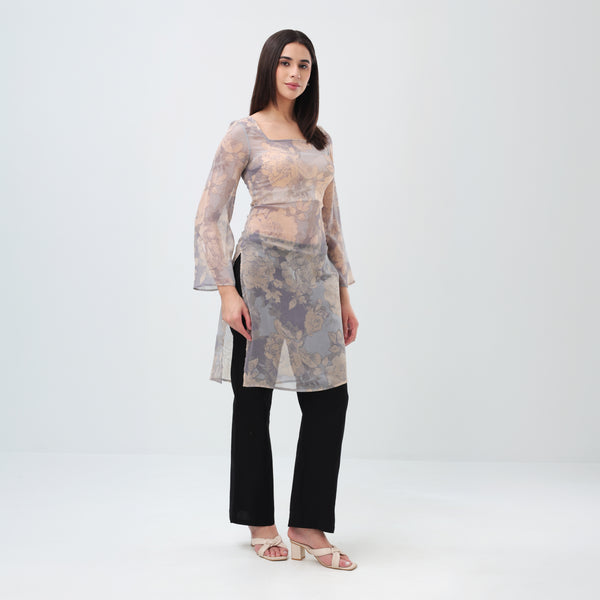 Cloudy Bloom Kurti