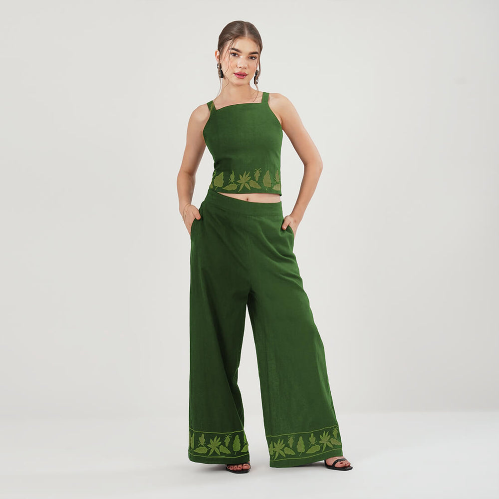 Botanic Charm Co-ord Set (Green)