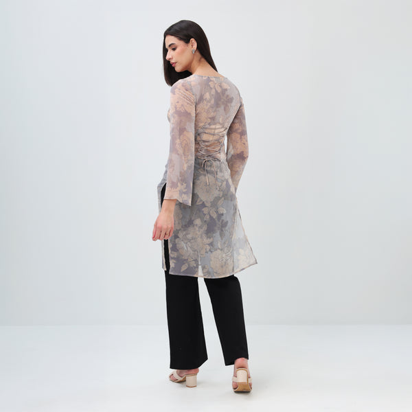 Cloudy Bloom Kurti