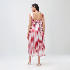 Gingham Bloom Dress