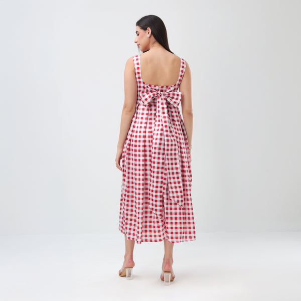 Gingham Bloom Dress