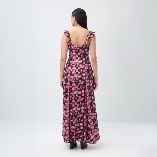 Midnight Petals Maxi Dress
