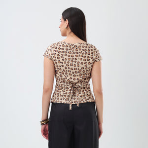 Leopard Lace Top