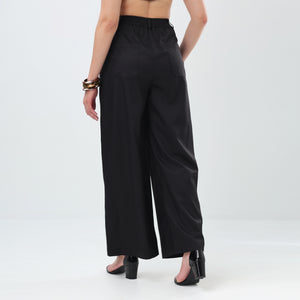 Signature Pleat Trousers (Black)