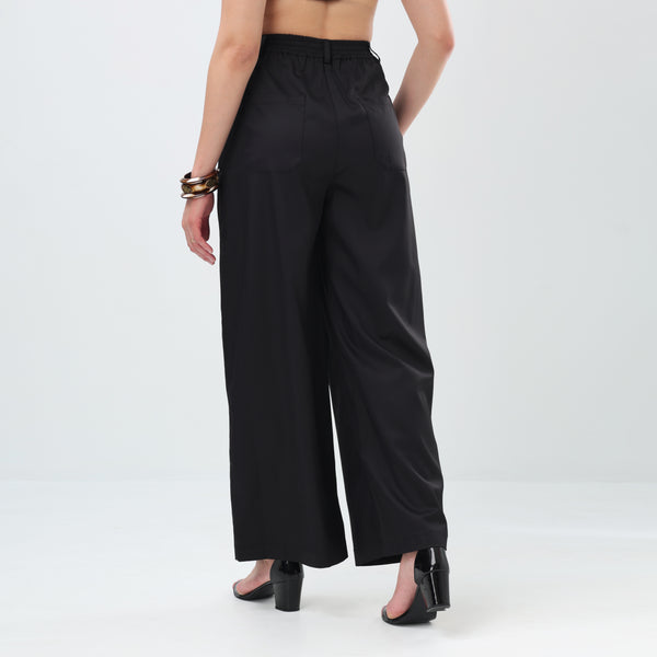 Signature Pleat Trousers (Black)