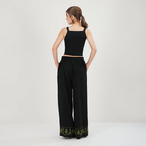 Botanic Charm Co-ord Set (Black)