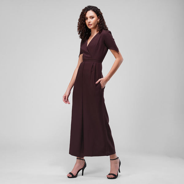 Plum Power Jumpsuit (Wine)