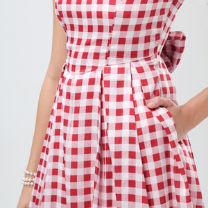 Gingham Bloom Dress