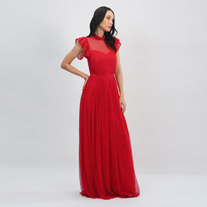 Scarlet Charm Maxi Dress