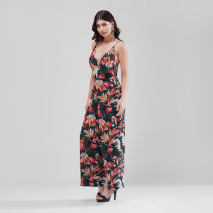 Tropical Nights Plunge Jumpsuit