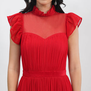 Scarlet Charm Maxi Dress